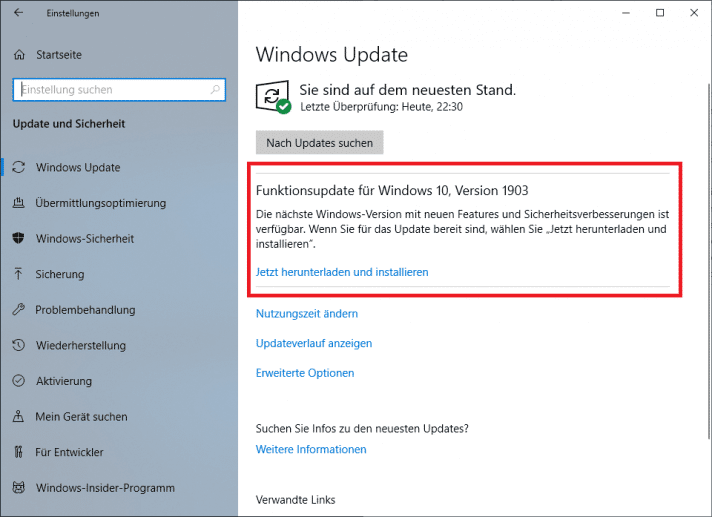 Windows 10 installiert Upgrades auf neue Versionen zwar weiterhin zwangsweise, doch immerhin nun mit deutlicher zeitlicher Verzögerung.
