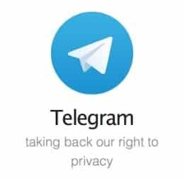Telegram-Gruppe, taking back our right to privacy