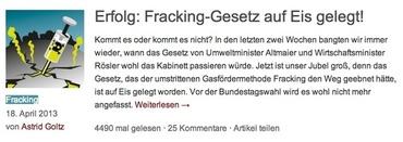 gegen fracking
