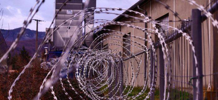 Griechenland Haft Stacheldraht Gefängnis