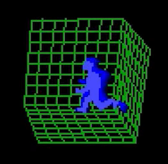 running man in cube, jarre part, voyage