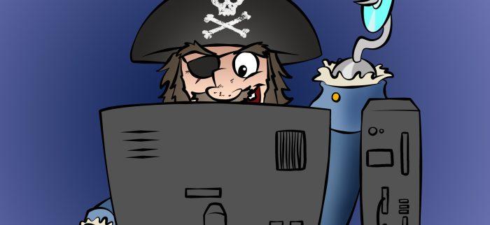 Pirat am Computer